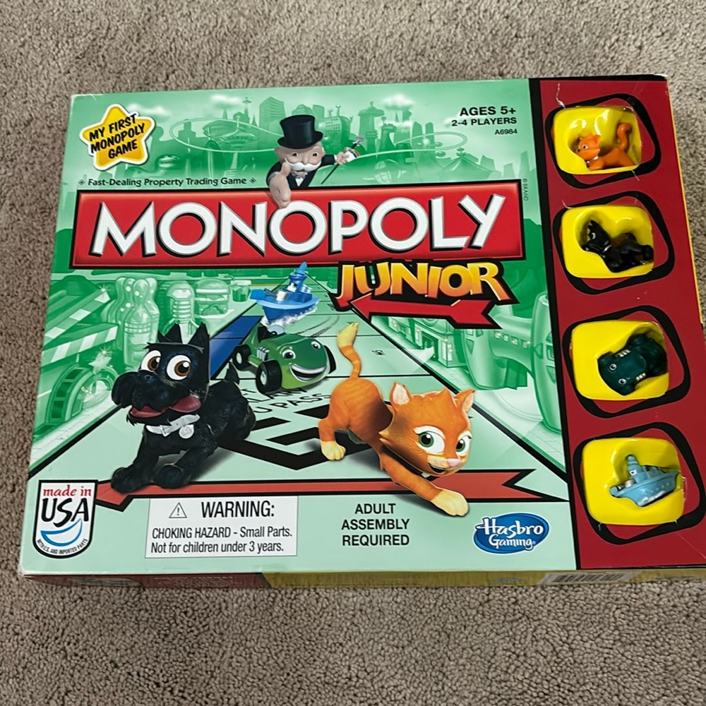MONOPOLY JUNIOR Board Game